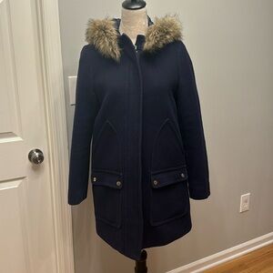J Crew size 4 pea coat - Navy